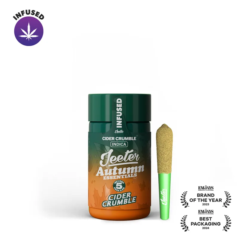 Jeeter 2.5g Autumn Essentials Quad Infused Baby Prerolls 5pk - Cider Crumble