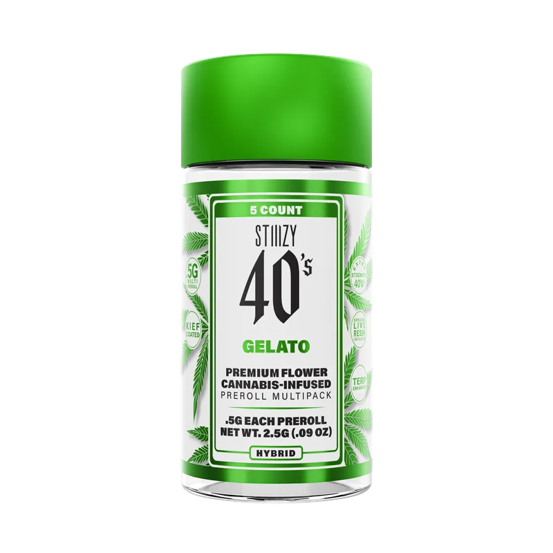 Stiiizy - Infused Prerolls 40's 5pk - Gelato (H) (2.5g)