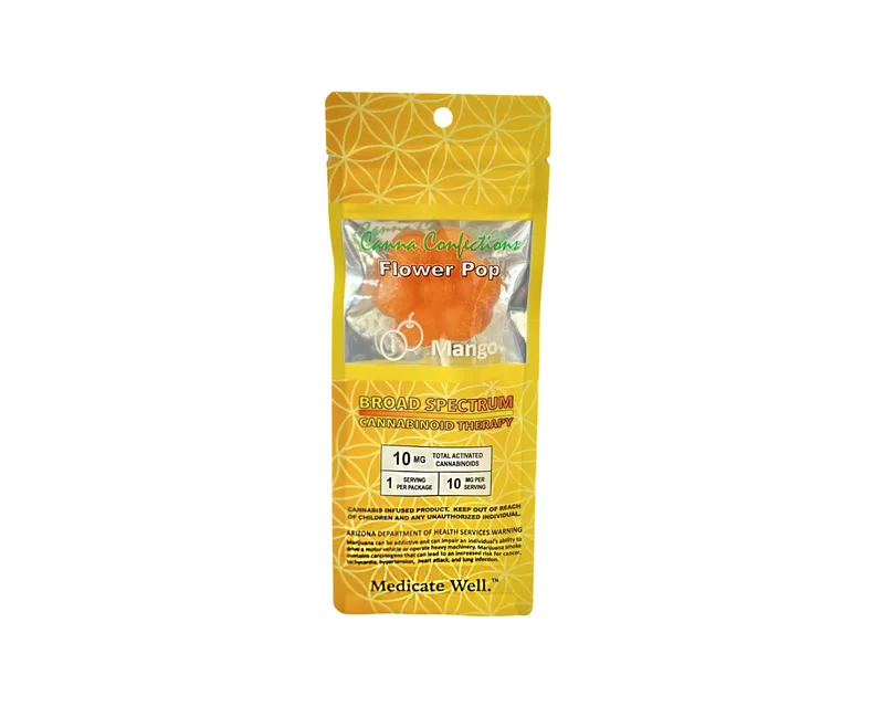 Canna Confections Flower Pop 10mg - Mango