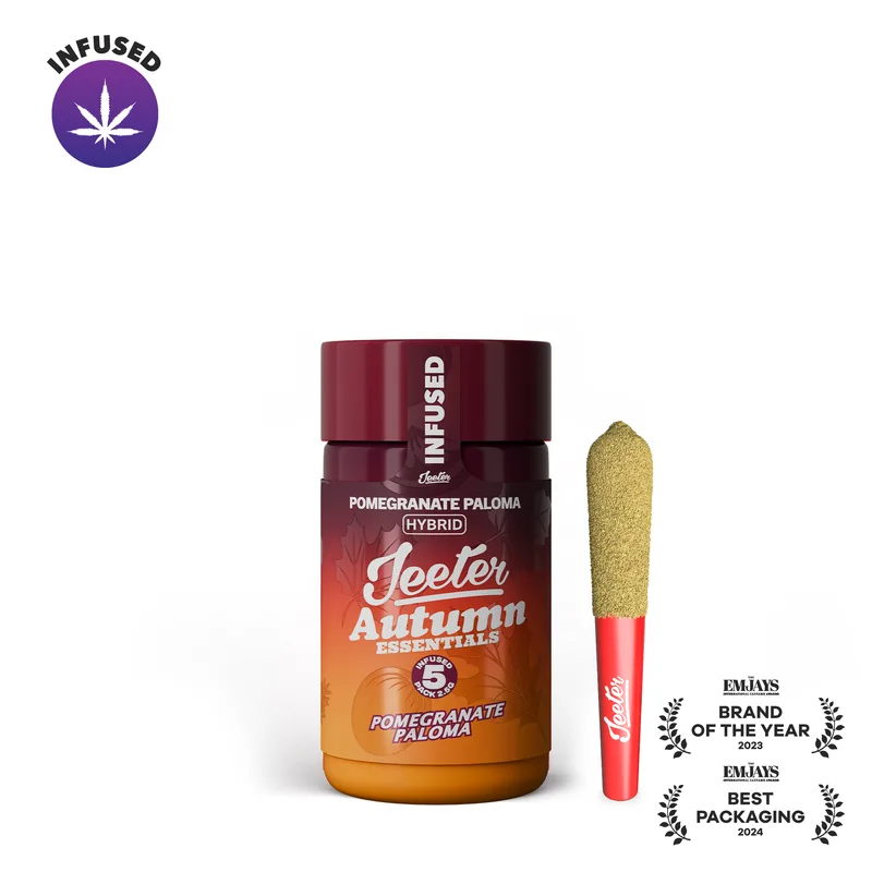 Jeeter 2.5g Autumn Essentials Quad Infused Baby Prerolls 5pk - Pomegranate Paloma