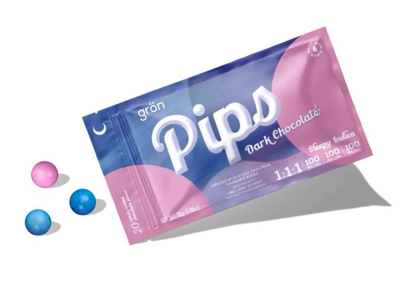 Dark Chocolate 1:1:1 CBD:CBN:THC Pips