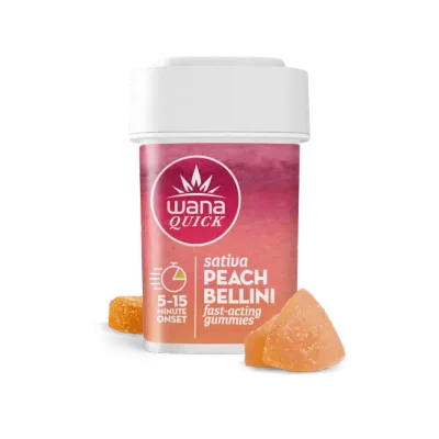 Peach Bellini Quick Sativa Gummies