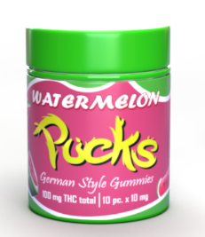 Pucks Gummies 100mg - Watermelon