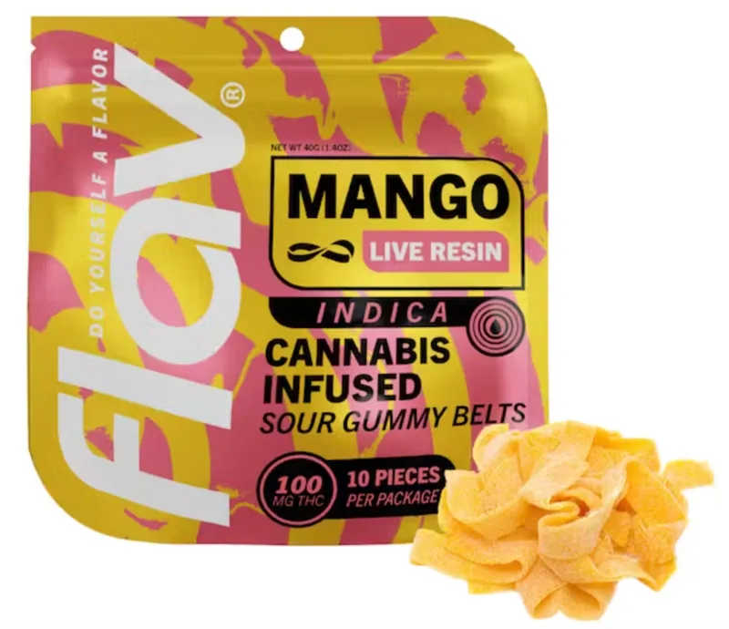 Flav - Gummies Belts Live Resin - Mango (I) (100mg)