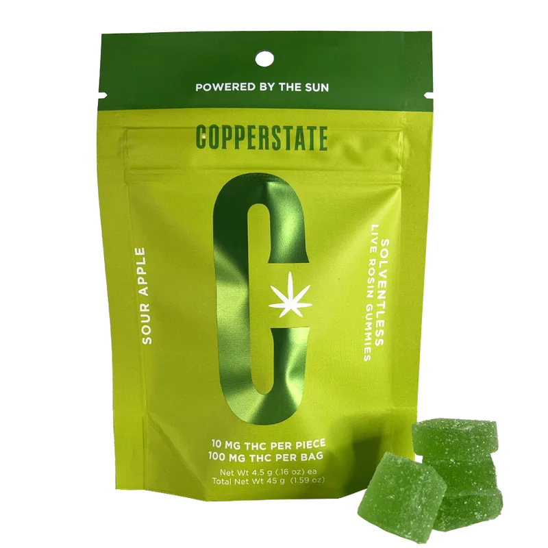 Sour Green Apple Live Rosin Gummies