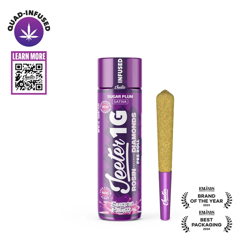 Jeeter 1g Quad Infused Preroll - Sugar Plum