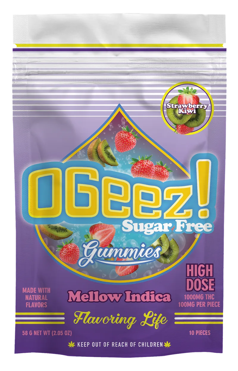 OGeez! - Gummies - Sugar Free - Strawberry Kiwi (I) (1000mg)