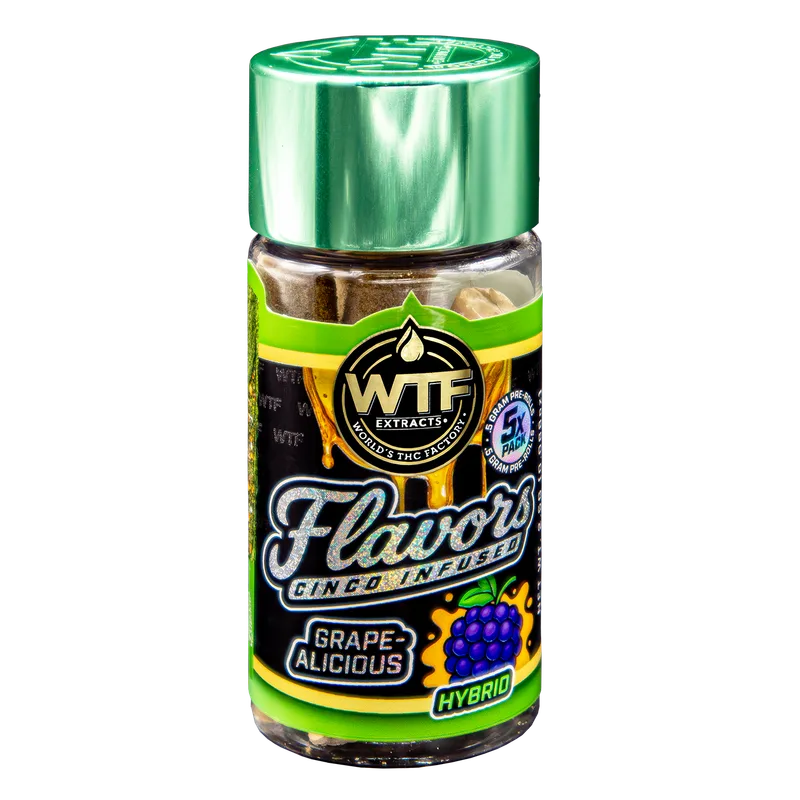 WTF - Cinco Infused Preroll 5pk - Grapealicious (H) (2.5g)