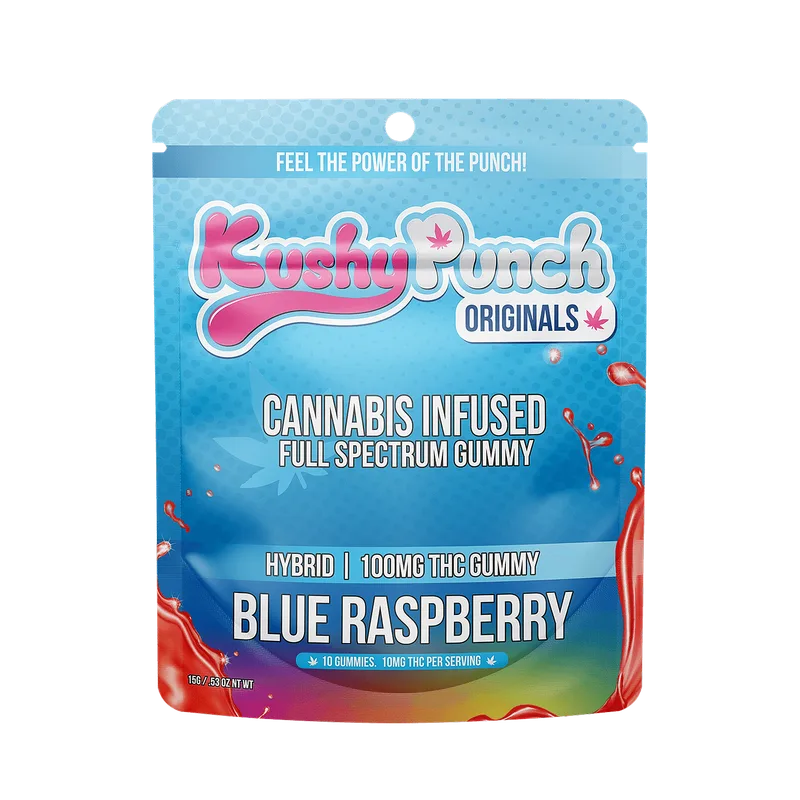 Kushy Punch 100mg - Blue Raspberry