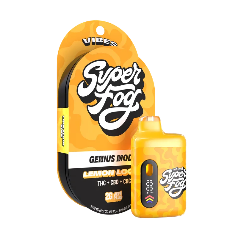 Mfused Super Fog 2g Vibes Jefe Plus AIO Liquid Diamonds - Genius Mode Lemon Loopz
