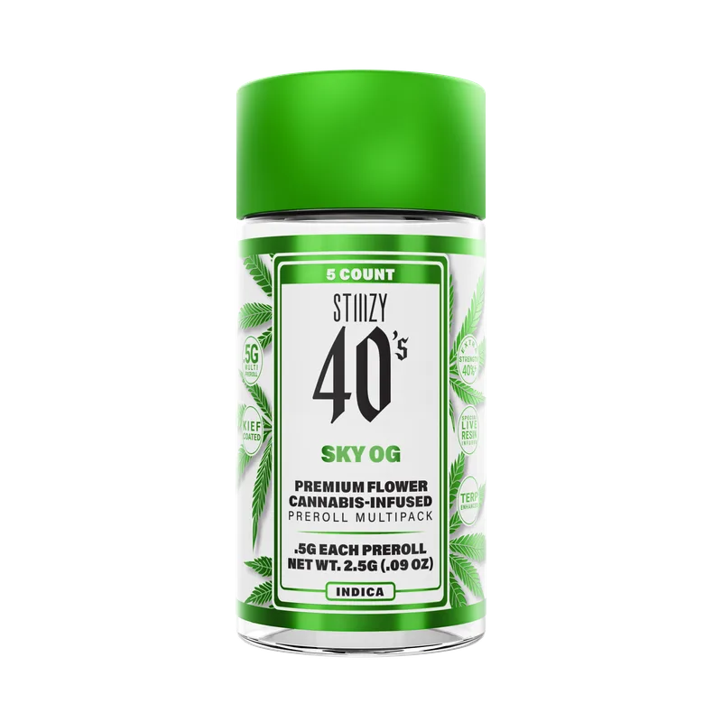 Stiiizy - Infused Prerolls 40's 5pk - Sky OG (I) (2.5g)