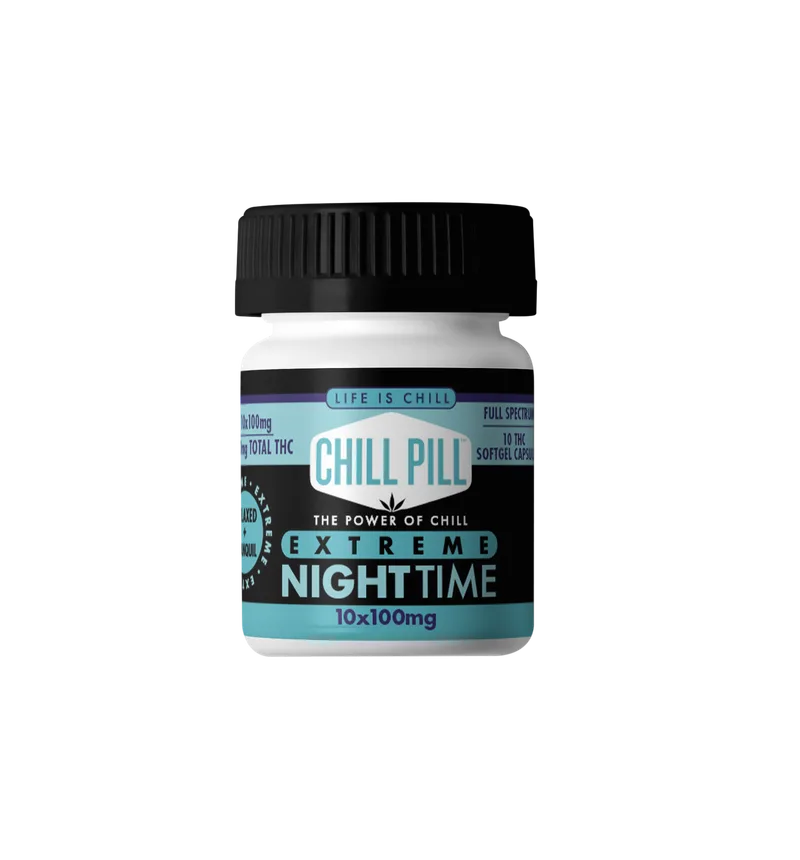 Life is Chill - Chill Pill Capsules 10pk - Extreme NightTime (CBN) (I) (1000mg)