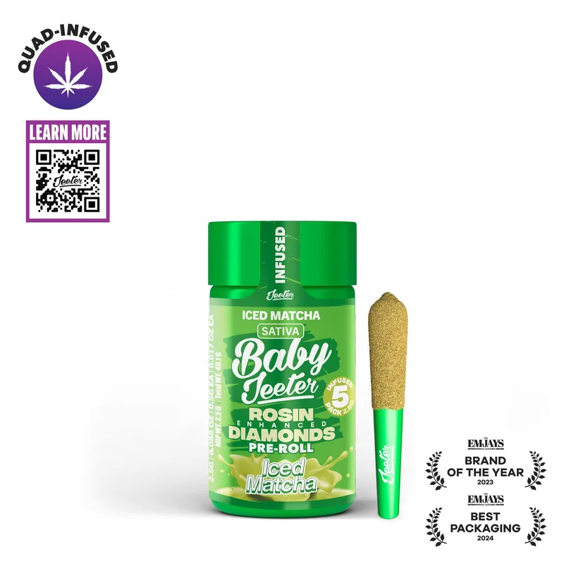 Iced Matcha Baby Jeeter Infused Pre-Roll 5-pack | 2.5g