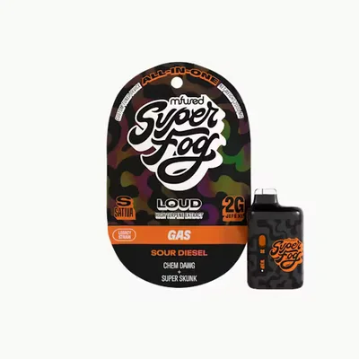 Mfused Super Fog - Loud Jefe XL Plus - AIO Live Resin HTE - Sour Diesel (S) (2.0g)