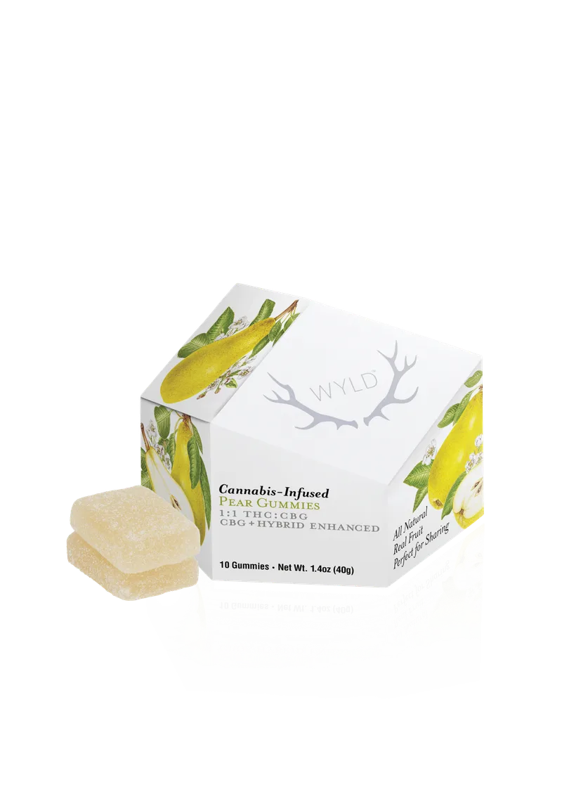 WYLD - Gummies 1:1 - Pear (H) (100mg THC/CBG)