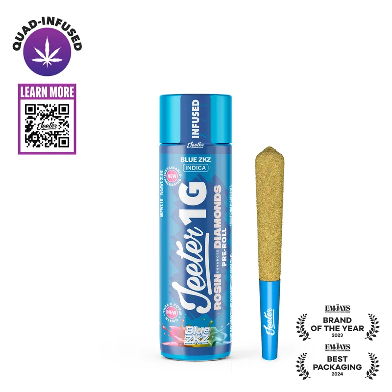 Jeeter 1g Infused Pre-Roll - Blue ZKZ