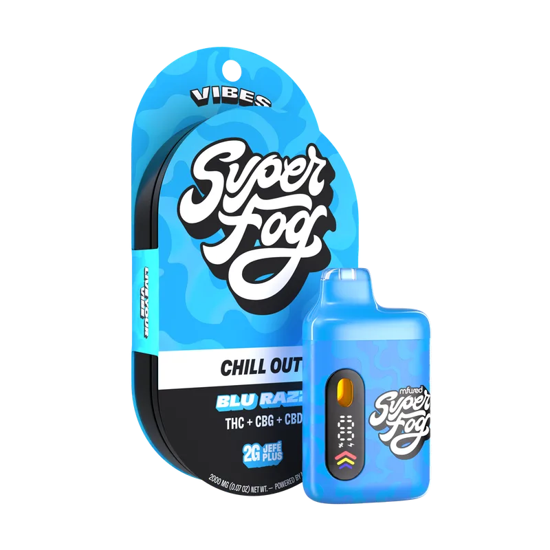 Mfused Super Fog 2g Vibes Jefe Plus AIO Liquid Diamonds - Chill Out Blue Razz