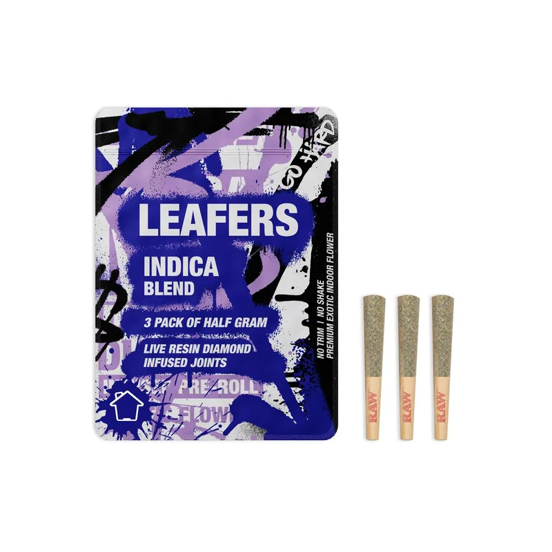 Indica Blend Diamond-Infused (3-pack of .5g joints)