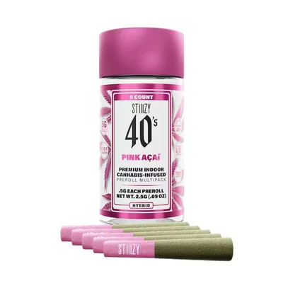 Stiiizy 40's Pre-Rolls 2.5g (5pk) - Pink Acai