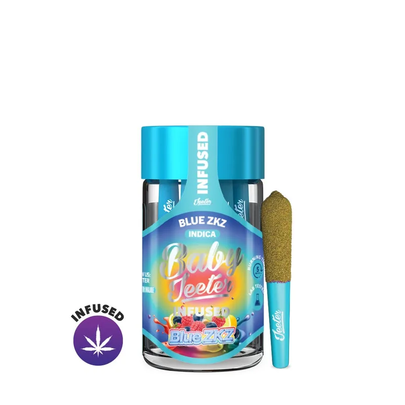 Blue ZKZ Baby Jeeter Infused Pre-Roll 5-pack | 2.5g