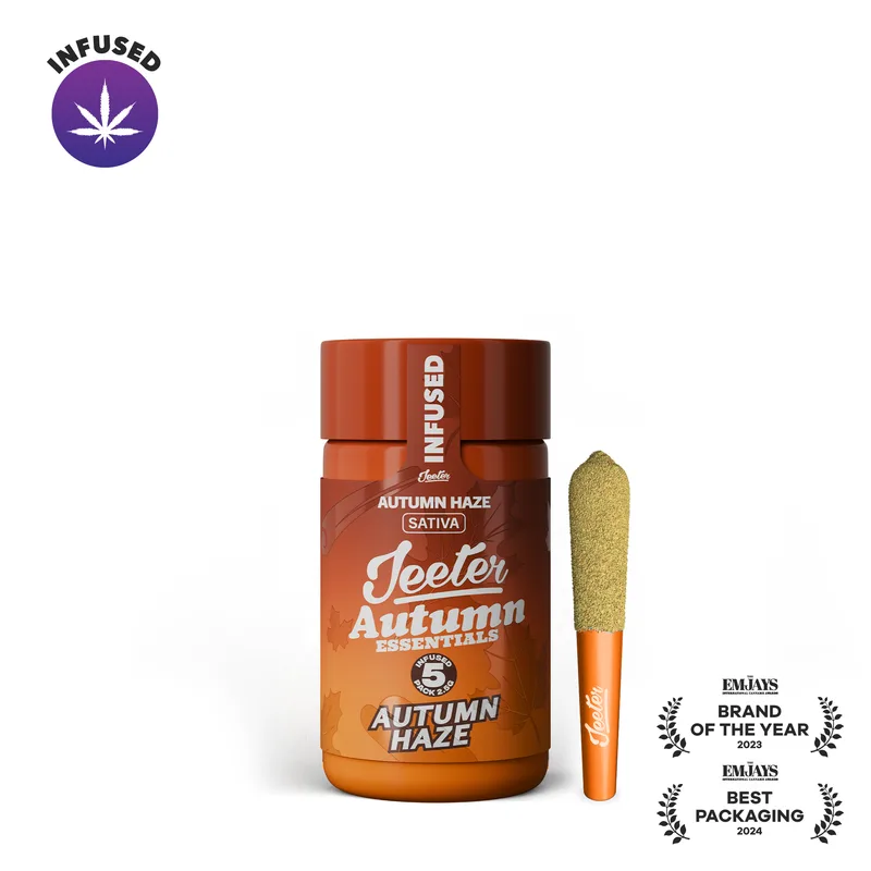 Jeeter 2.5g Autumn Essentials Quad Infused Baby Prerolls 5pk - Autumn Haze