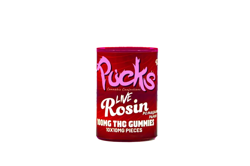 Pucks LR Gummies 100mg - Pomegranate Punch