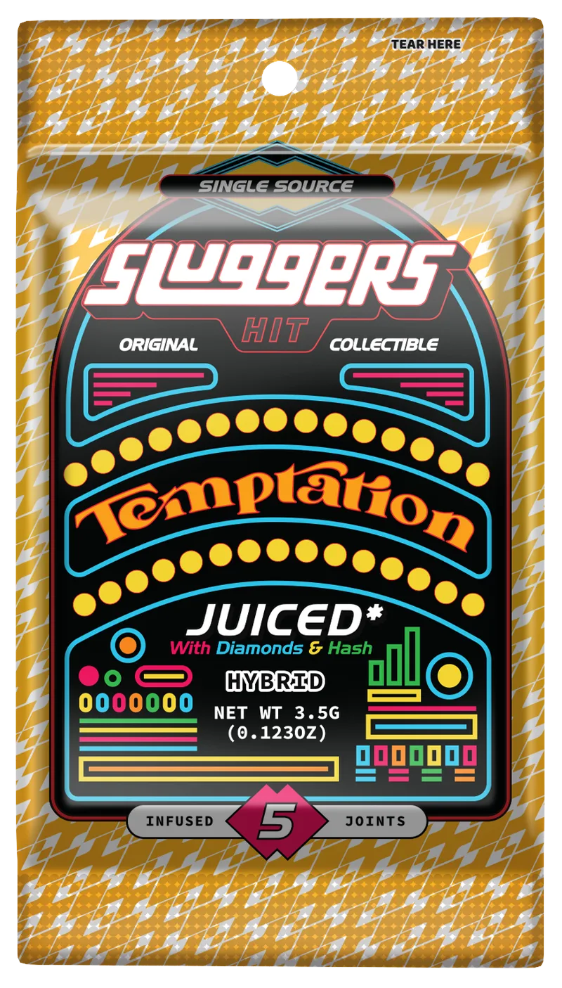 Sluggers 5pk Infused Pre-Rolls 3.5g - Temptation