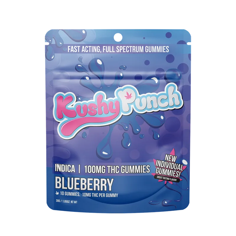Kushy Punch 100mg - Blueberry
