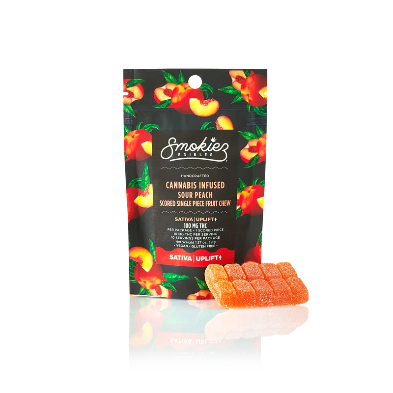 Smokiez - Gummies Sour 1pk - Peach (S) (100mg)