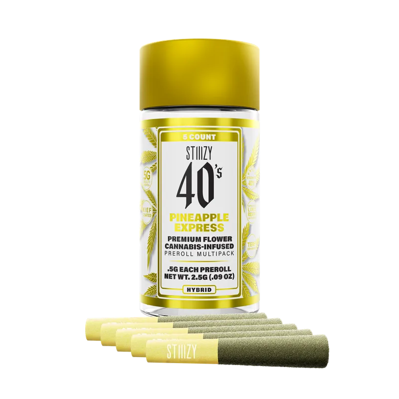 Stiiizy - Infused Prerolls 40's 5pk - Pineapple Express (H) (2.5g)
