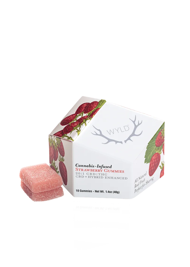 Wyld Gummies 1:20 (10mg THC/200mg CBD) - Strawberry