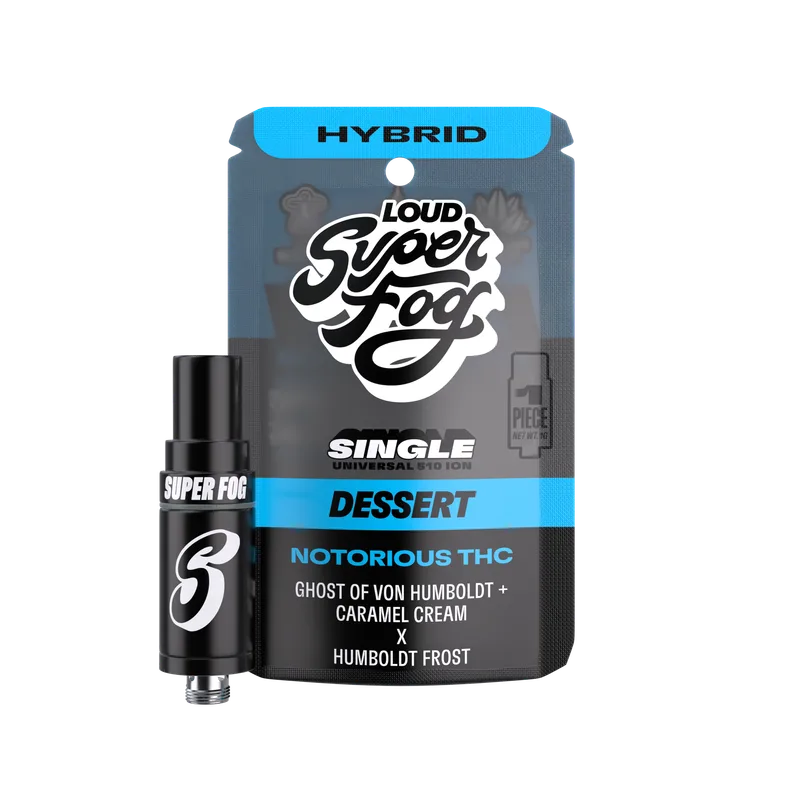 Mfused Super Fog 1g Loud ION Cartridge Live Resin HTE - Notorious THC