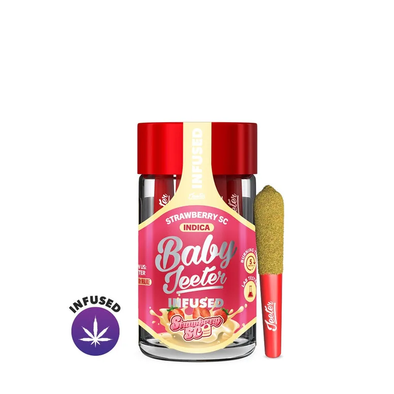 Strawberry SC Baby Jeeter Infused Pre-Roll 5-pack | 2.5g