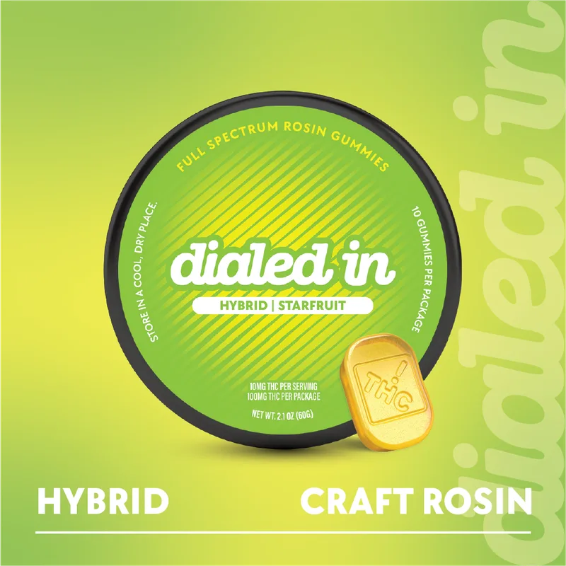 Dialed In Gummies Rosin 100mg THC - StarFruit