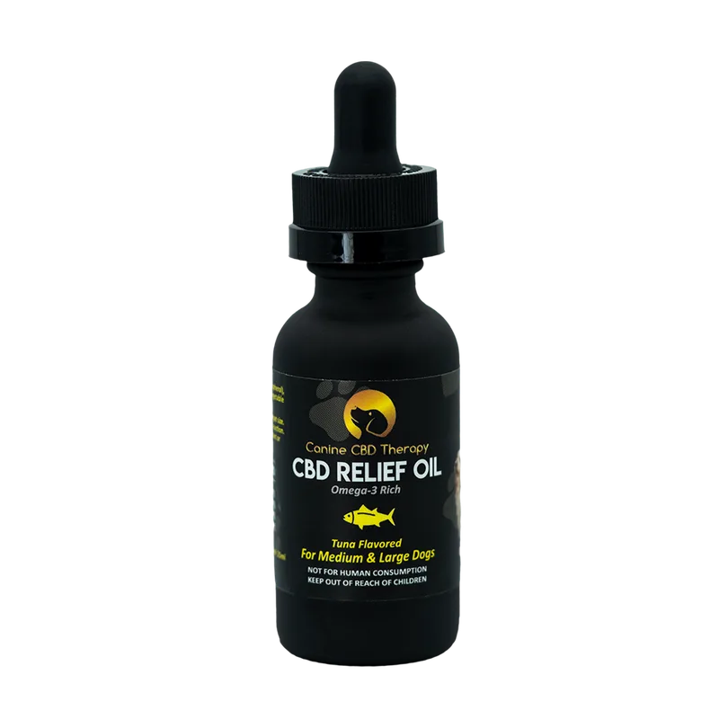 Canine CBD Therapy - CBD Relief Tincture - Tuna Flavored (600mg CBD)