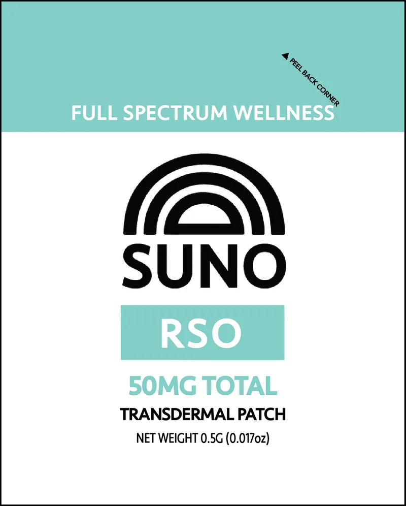 SUNO - Transdermal Patch - Full Spectrum RSO (50mg THC)