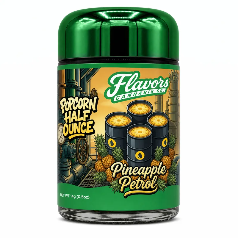 Flavors Cannabis Co - Popcorn Flower - Pineapple Petrol (H) (14.0g)