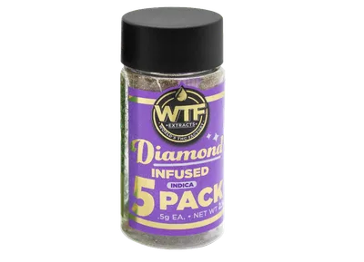 WTF - Diamond Infused Preroll 5pk - Super Boof (I) (2.5g)