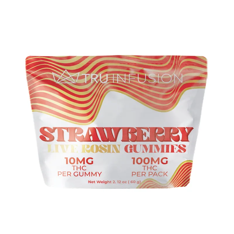 TRU Infusion Gummies Live Rosin 100mg - Strawberry