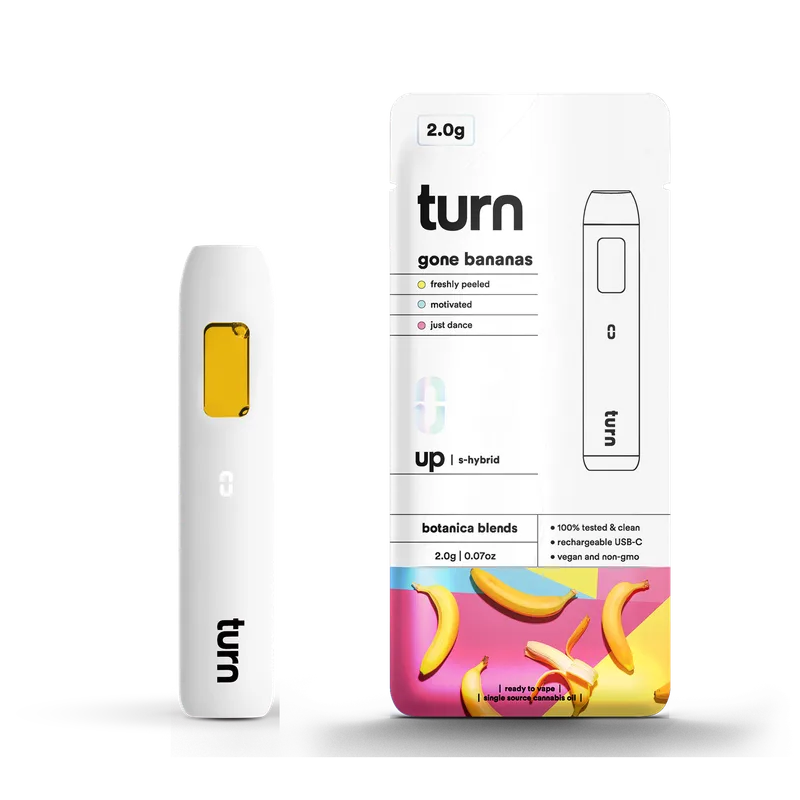 Turn TURN UP All-In-One Disposable 2g - Gone Bananas