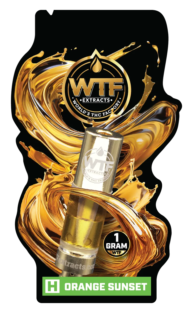 WTF Extracts 1g Distillate Cartridge - Orange Sunset