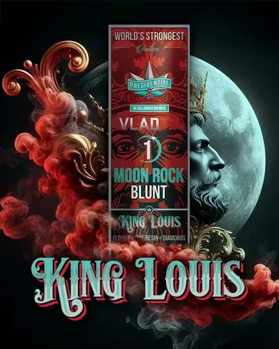 King Louis Live Resin Infused Moon Rock Blunt