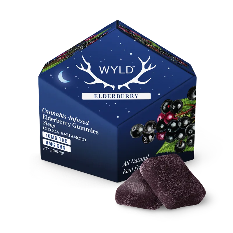Elderberry 2:1 CBN + Indica Enhanced Gummies | 100:50mg