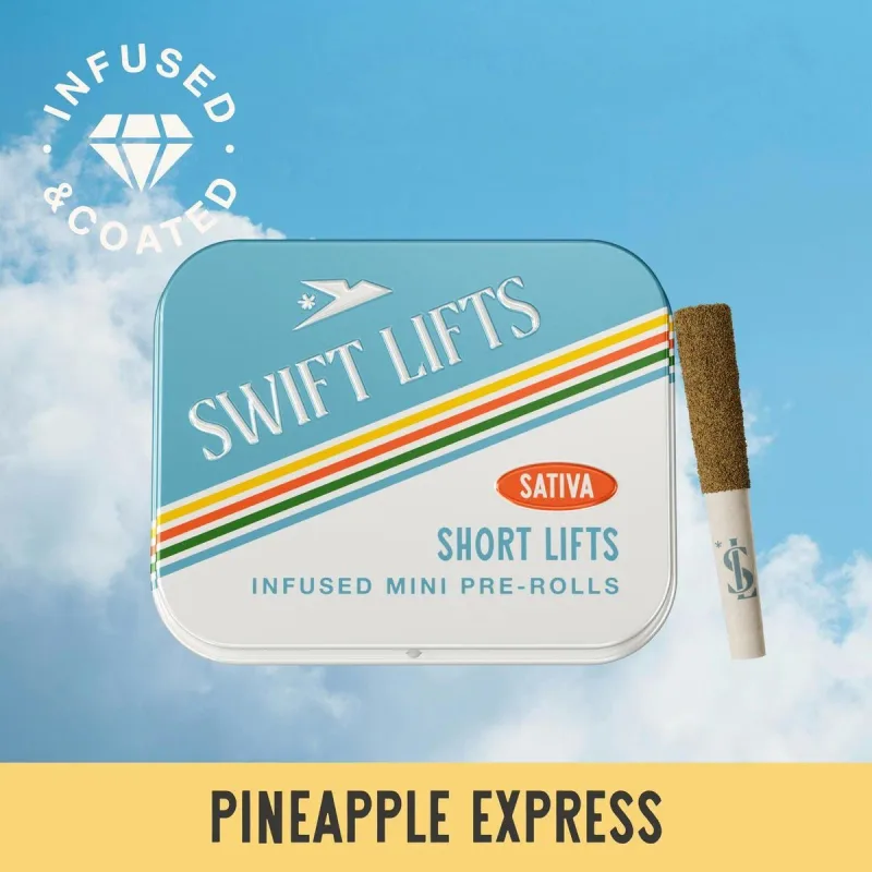Pineapple Express Short Lifts Infused Preroll 5 Pack