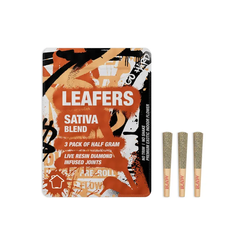 Sativa Blend Diamond-Infused (3-pack of .5g joints)