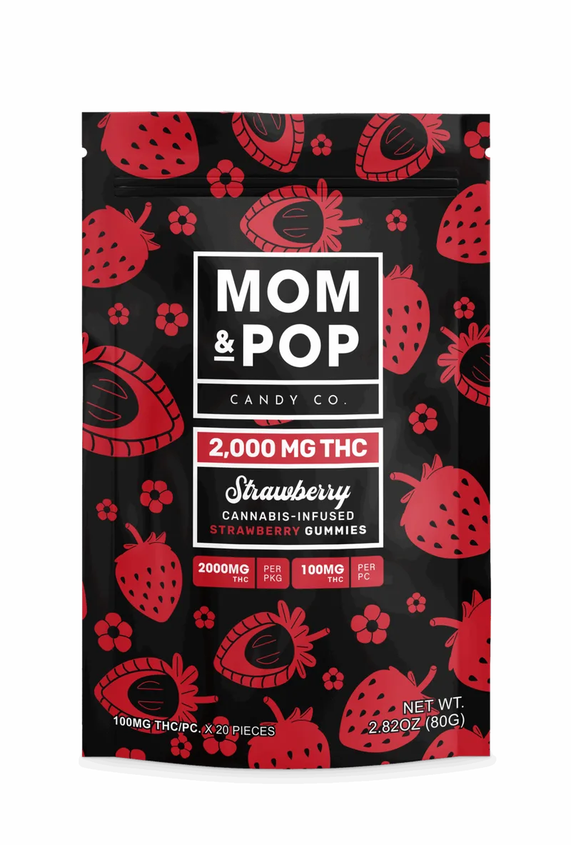 Mom & Pop - Gummies - Strawberry (H) (2000mg)