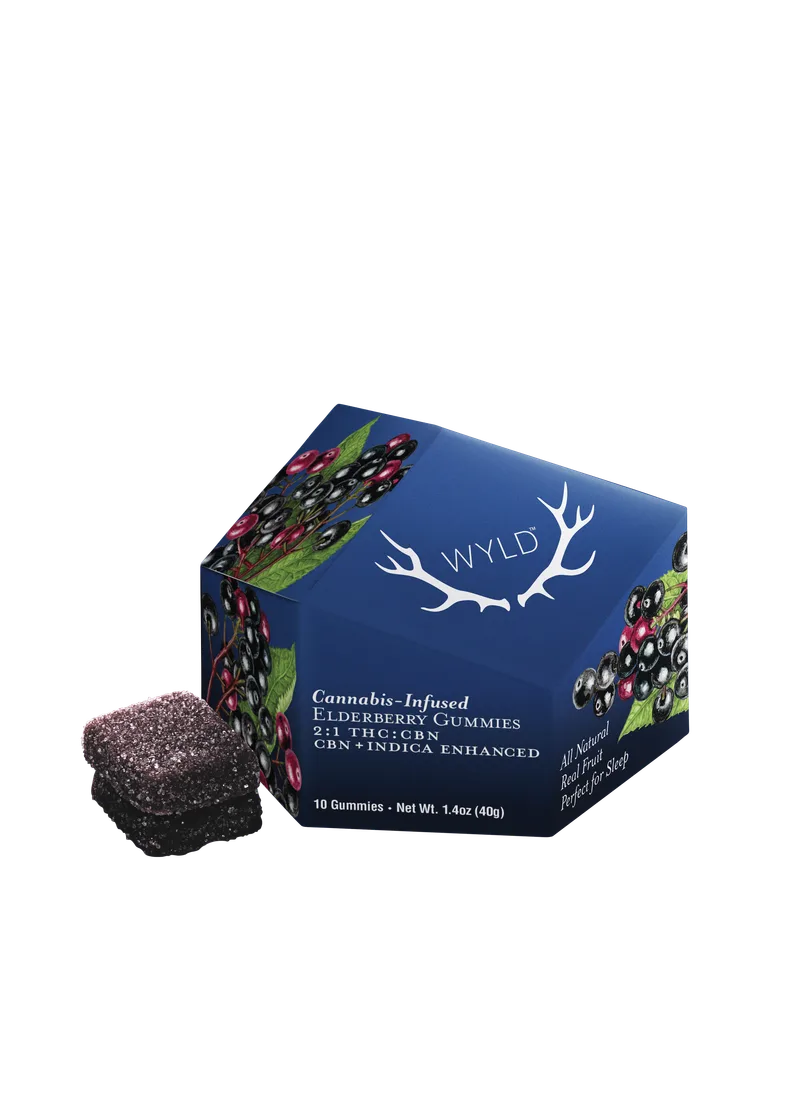 Wyld Gummies 2:1 (100mg THC/50mg CBN) - Elderberry