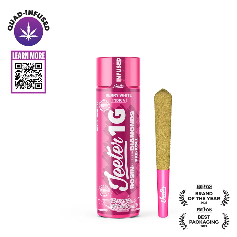Jeeter - Quad Infused Preroll - Berry White (I) (1.0g)