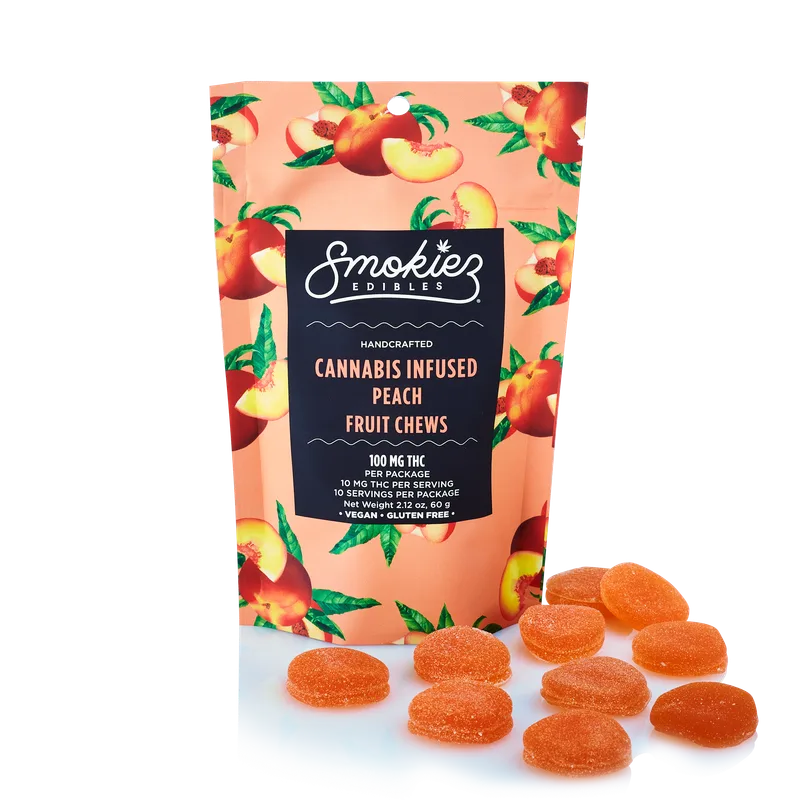 Smokiez Sweet Gummies 100mg (10pk) - Peach