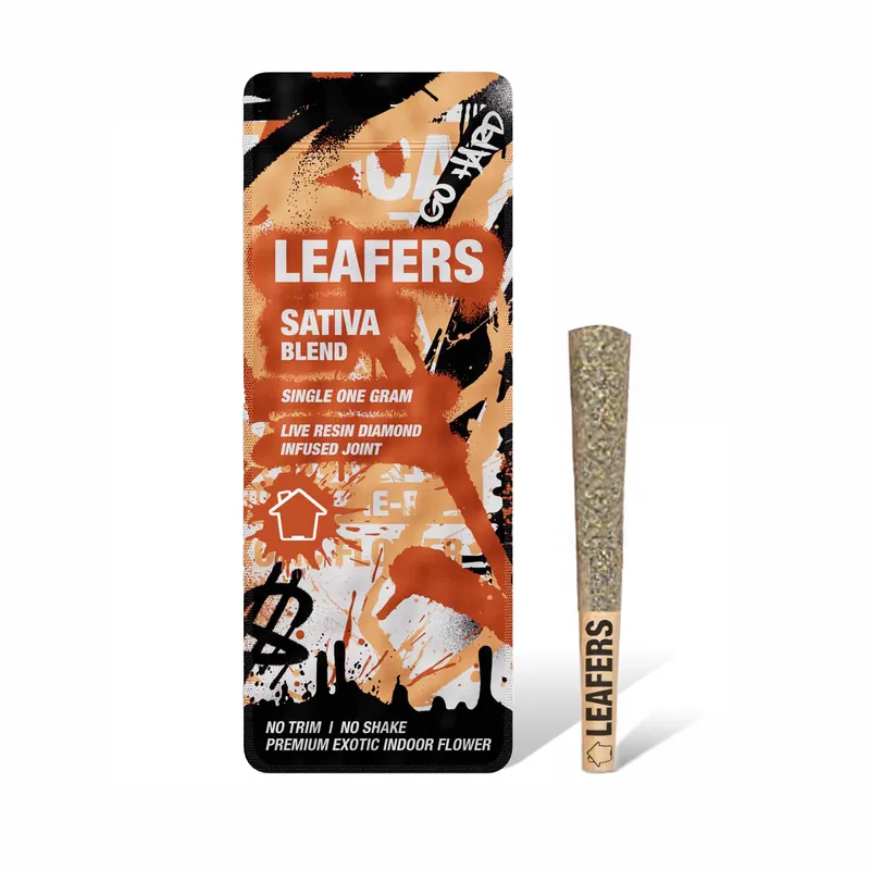 Leafers - Live Resin Diamond Infused Preroll - Sativa Blend (S) (1.0g)